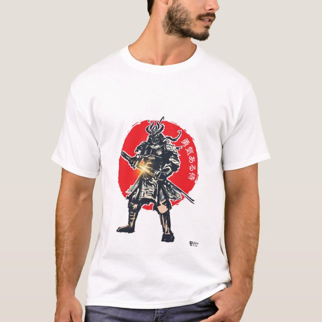 T-shirt Brave Samurai White (Devant)