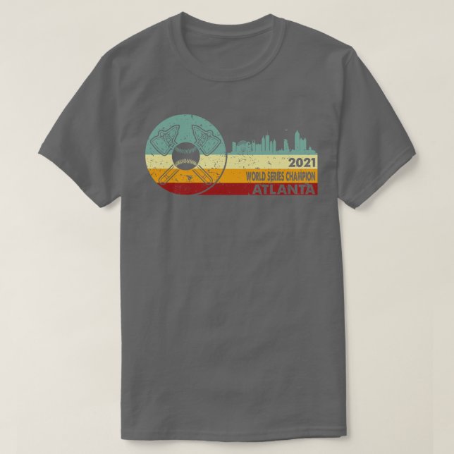 T-shirt Braves Vintages rétro Tomahawk (Design devant)