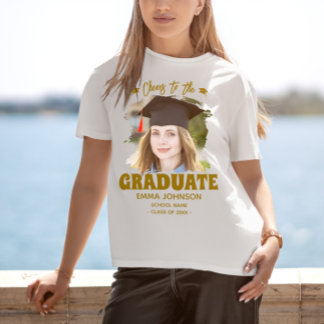 T-shirt Bravo à l'étudiant Diplômé Personnalisé Nom de la 