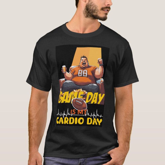 T-shirt Bravo, Cardio Fier : Game Day Glory! (Devant)