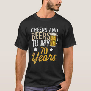 T-shirt Bravo Et Bières À Ma Bière De 70 Ans
