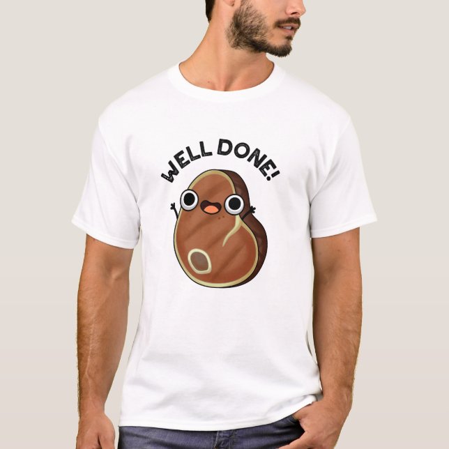 T-shirt Bravo Funny Steak Pun (Devant)