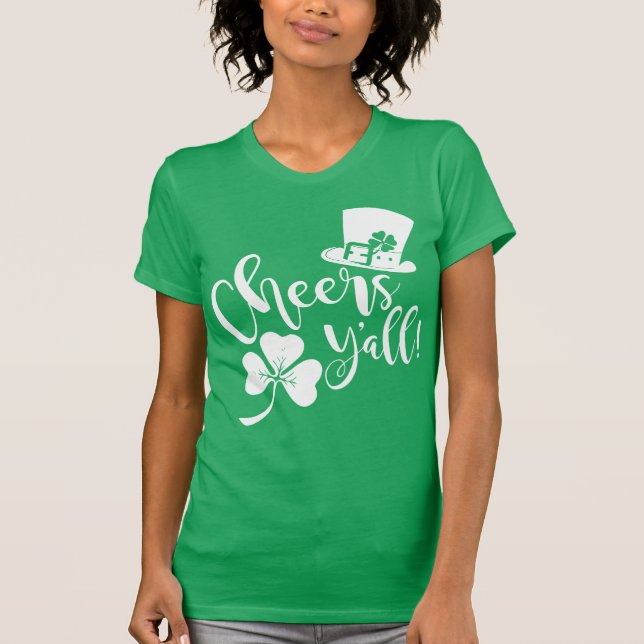 T-shirt Bravo Y'all | Saint Patricks Day Party Irlandais (Devant)