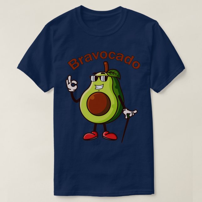 T-shirt Bravocado Amusant Avocado Pun 3 (Design devant)