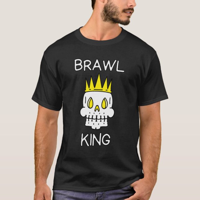 T-shirt Brawl King Brawling Gamer Jeu 6 (Devant)