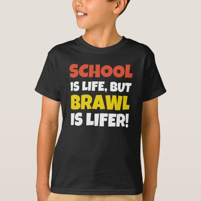 T-shirt Brawling Brawl Showdown Stars Jeu (Devant)