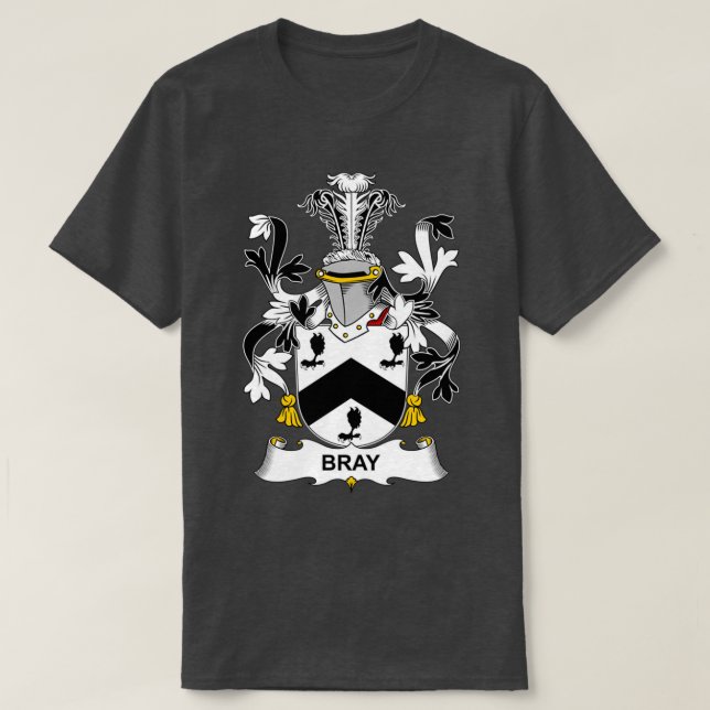 T-shirt Bray Coat d'armoiries Famille Crest (Design devant)