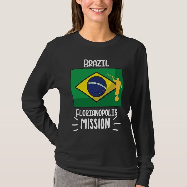 T-shirt Brazil Florianopolis Mormon LDS Mission Missionary (Devant)