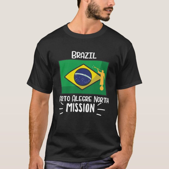 T-shirt Brazil Porto Alegre Mormon LDS Mission Missionary (Devant)