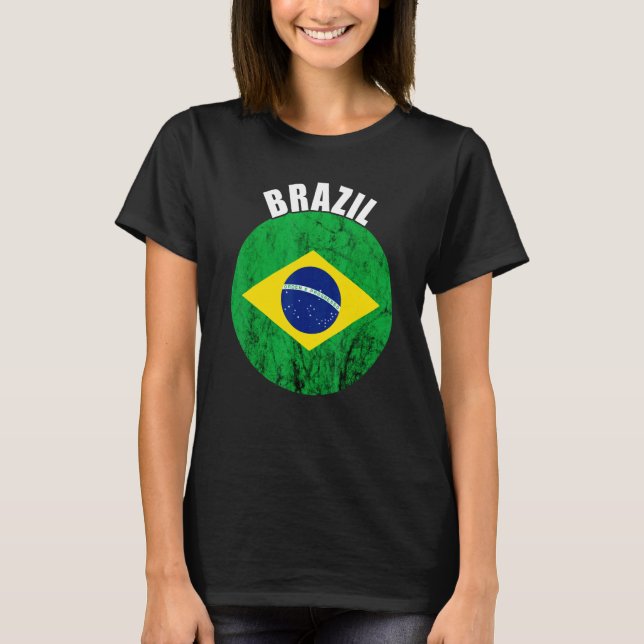 T-shirt Brazil Progress Brasilian Brazilian Pride Brazilia (Devant)
