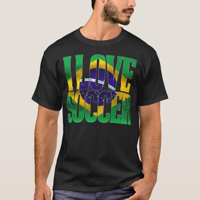 T-shirt Brazil soccer Design Brazil soccer fan (Devant)
