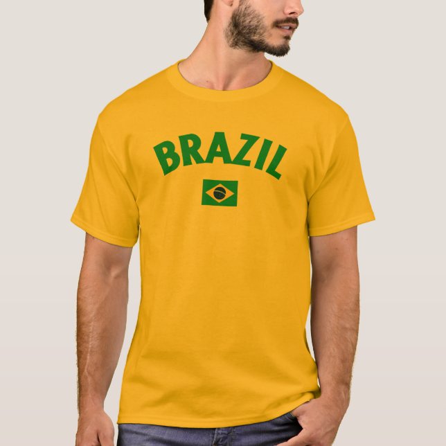 T-shirt Brazil World Cup Soccer (Devant)