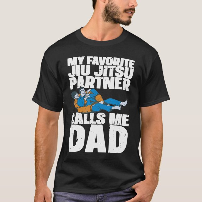 T-shirt Brazilian Jiu Jitsu Dad BJJ Mixed Martial Jiu Jits (Devant)