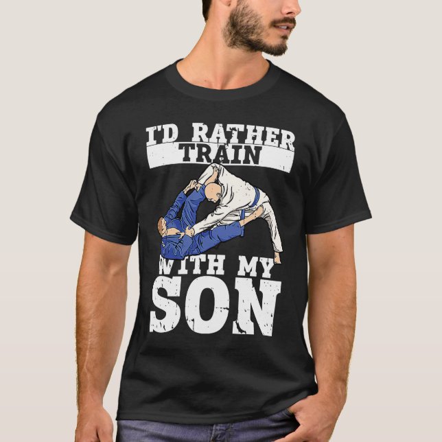 T-shirt Brazilian Jiu Jitsu Dad BJJ Mixed Martial Jiu Jits (Devant)