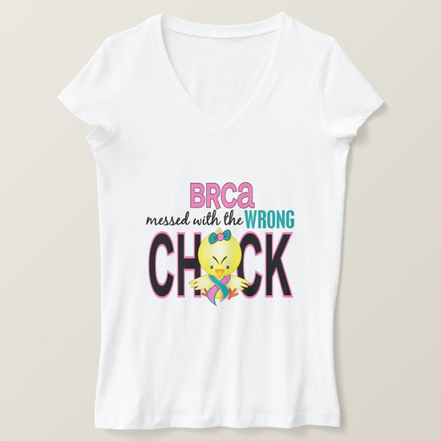 T-shirt BRCA A Mis En Messagerie Avec Une Fausse Chick (Design devant)