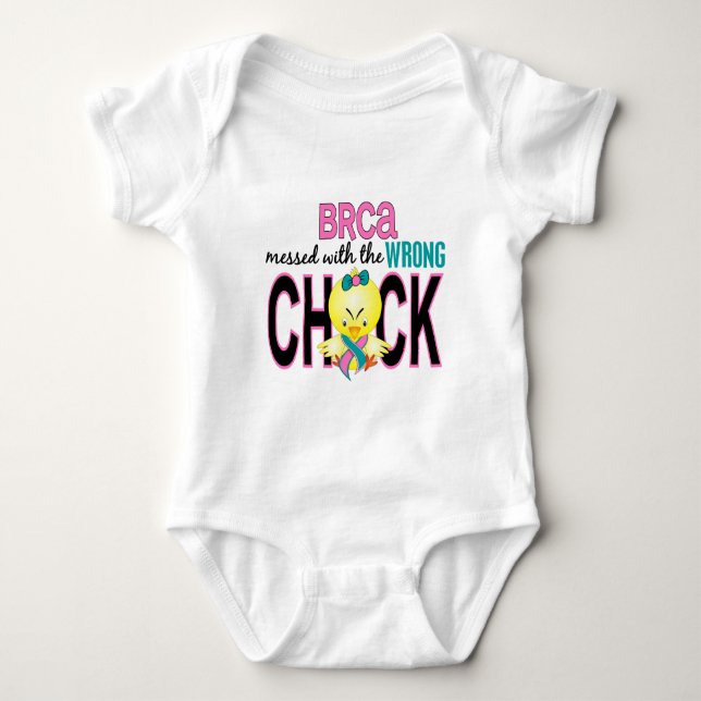 T-shirt BRCA A Mis En Messagerie Avec Une Fausse Chick (Devant)