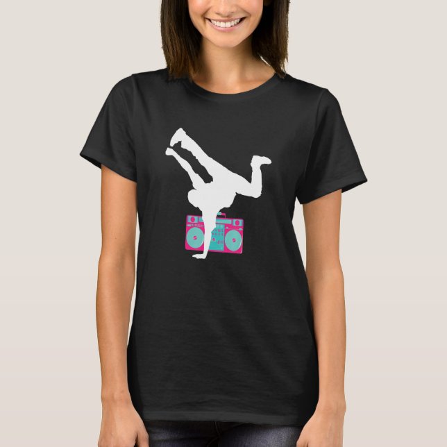 T-shirt Breackdance Bboy Pose Retro Vintage Break Dancer (Devant)