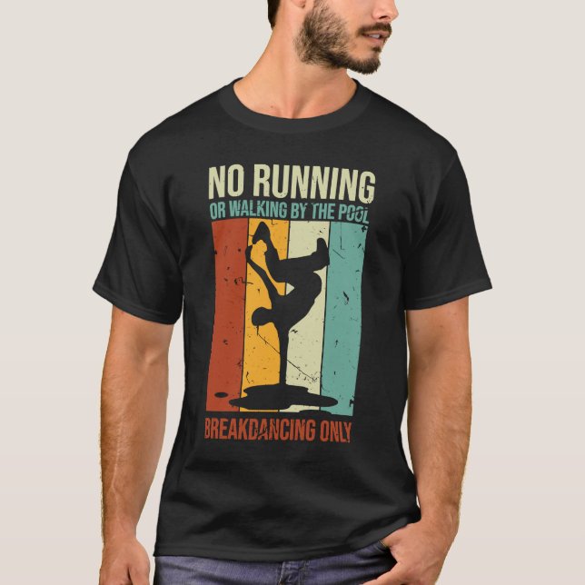 T-shirt Break Dancing Pas de Running ou de Walking Piscine (Devant)