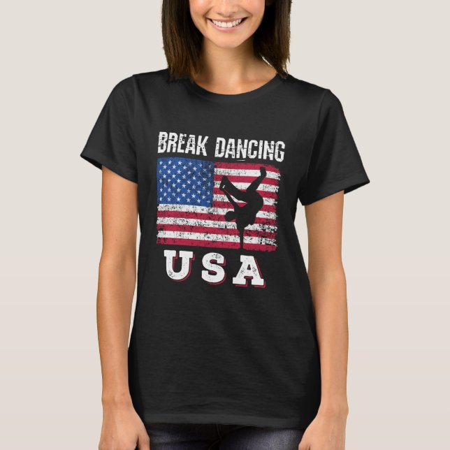 T-shirt Break Dancing USA Bboy (Devant)