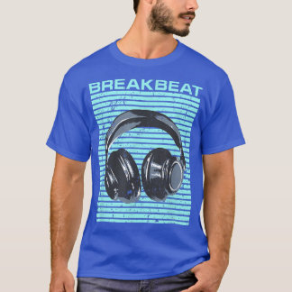 T-shirt Breakbeat with Headphones - Vintage Electronic Dan