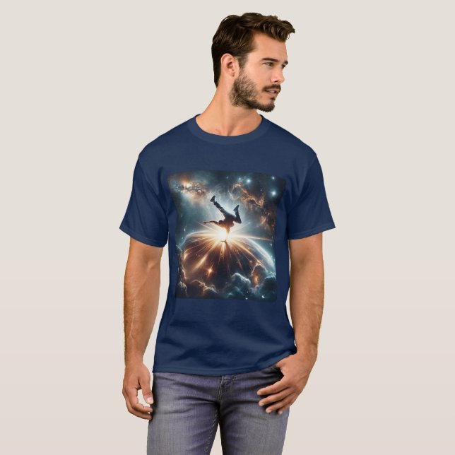 T-shirt Breakdancer en action, Ai, Action dans la Galaxie (Devant entier)