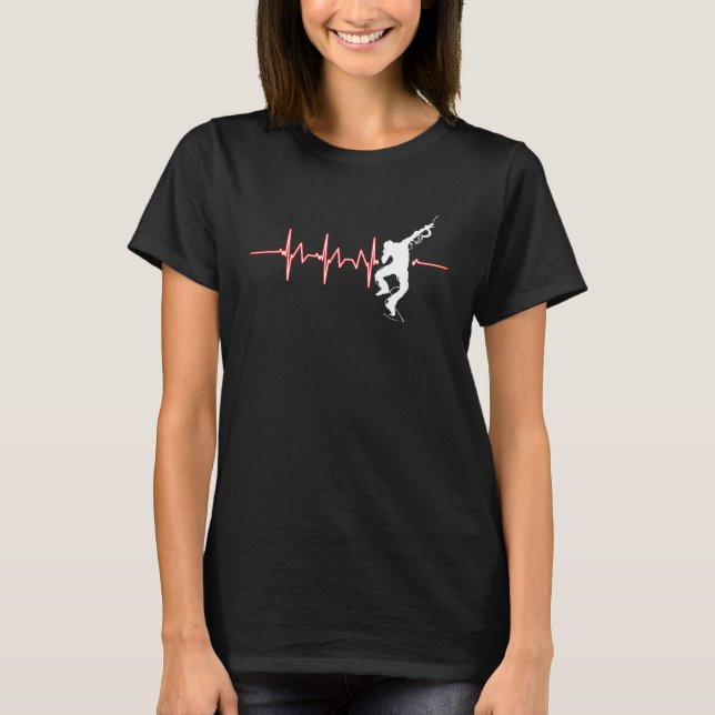 T-shirt Breakdancer Freestyle Dance Breakdance Heartbeat (Devant)