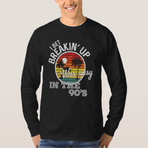 T-shirt Breakin' Up Était Facile Dans Le Lyr Country Music