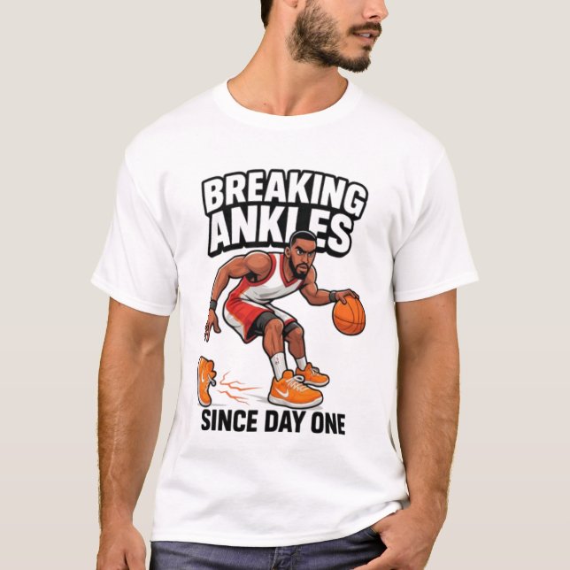 T-shirt Breaking Ankles Basketball Streetwear gym gift (Devant)