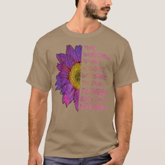 T-shirt Breast Cancer Awareness Motivation Quote Pink Sunf