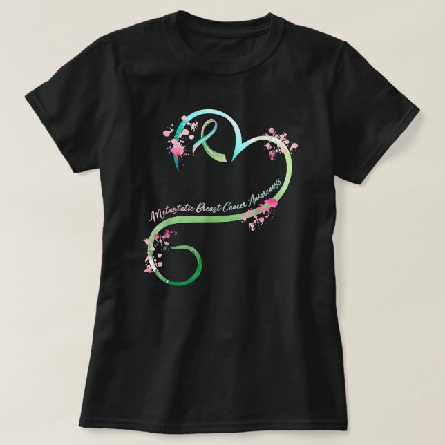 T-shirt Breast Cancer Metastatic Breast Cancer Awareness H (Design devant)