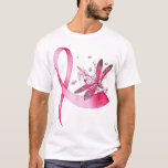 T-shirt Breast Cancer Ribbon Pink Dragonfly<br><div class="desc">- Made in USA and ships from USA. Please be sure to choose our store when you add to cart. - Available for Home, Office, or School. Great space decoration to make life more healthy. - Meaningful Gifts on Birthday, Wedding, Anniversary... This is the perfect gift or decor for a...</div>