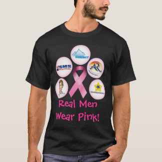 T-shirt BreastCancerWalk_front_black, vrai rose de