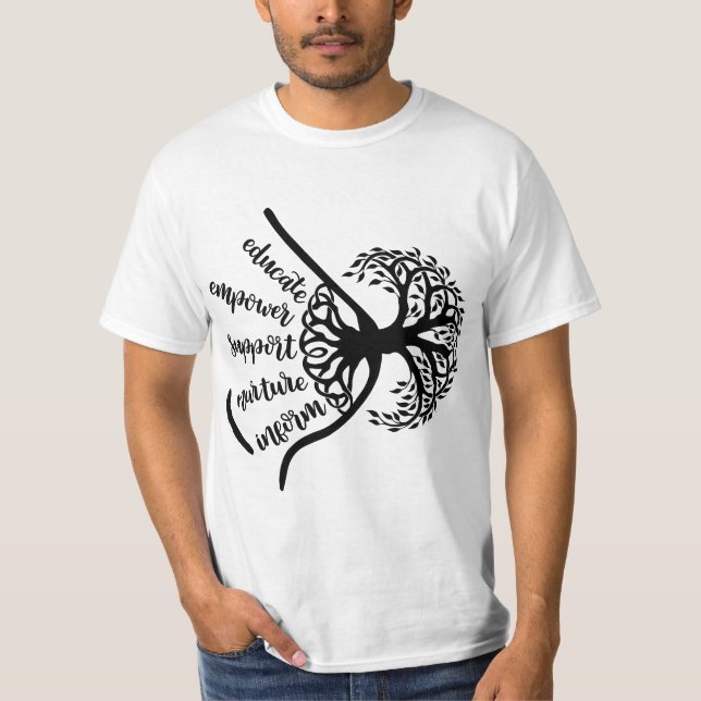 T-shirt Breastfeeding Support Birth Worker Midwife Doula L (Devant)