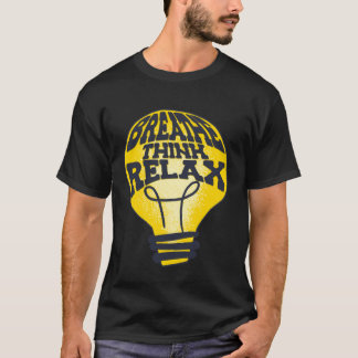 T-shirt Breathe Think Relax National Stress Awareness Mont