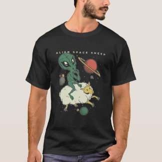 T-shirt brebis spatiale alien