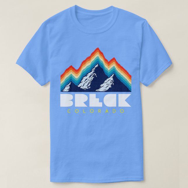 T-shirt Breck Colorado Ski Rétro (Design devant)