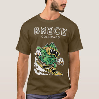 T-shirt Breck ColoradoFunny Snowboard Beer Hops