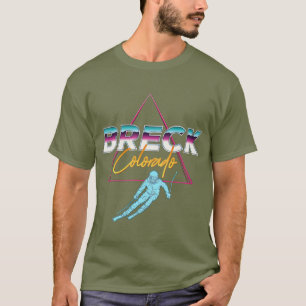 T-shirt Breck    ColoradoStation de ski des années 1980 R