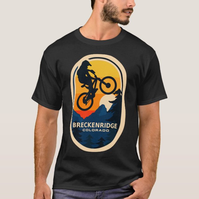 T-shirt breckenridge colorado mtb mountain bike ride Cl (Devant)