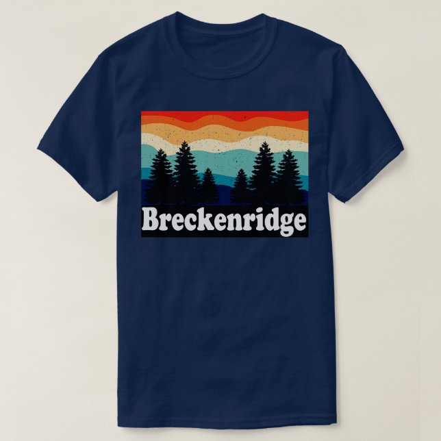 T-shirt Breckenridge Colorado Retro (Design devant)