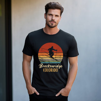 T-shirt Breckenridge Colorado Ski Vintage Montagne Ski 