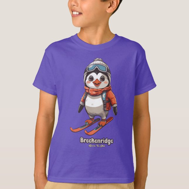 T-shirt Breckenridge Ski Pingouin (Devant)