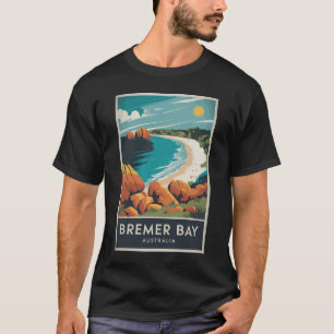 T-shirt Bremer Bay Australie Illustration Voyage Art Retro