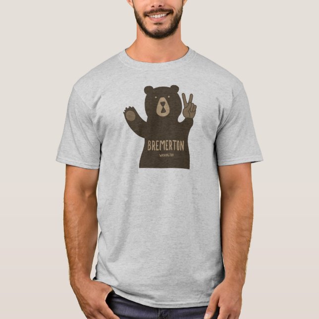 T-shirt Bremerton Washington Peace Ours (Devant)