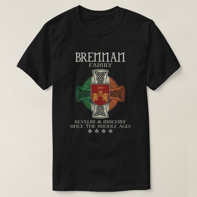 T-shirt Brennan Family Ireland Brennan nom de famille (Design devant)