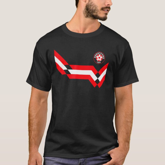 T-shirt Brentford Retro Vintage (Devant)