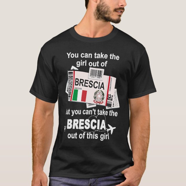 T-shirt Brescia Boarding Pass  Brescia Girl  Brescia (Devant)
