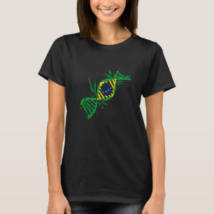 T-shirt Brésil ADN Molecule Brésil Racines Brésil Drapeau