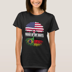 T-shirt Brésil Allemagne Patrimoine Fière de mes racines B
