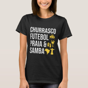 T-shirt Brésil Brasil Churrasco Futebol Samby Byrbecue